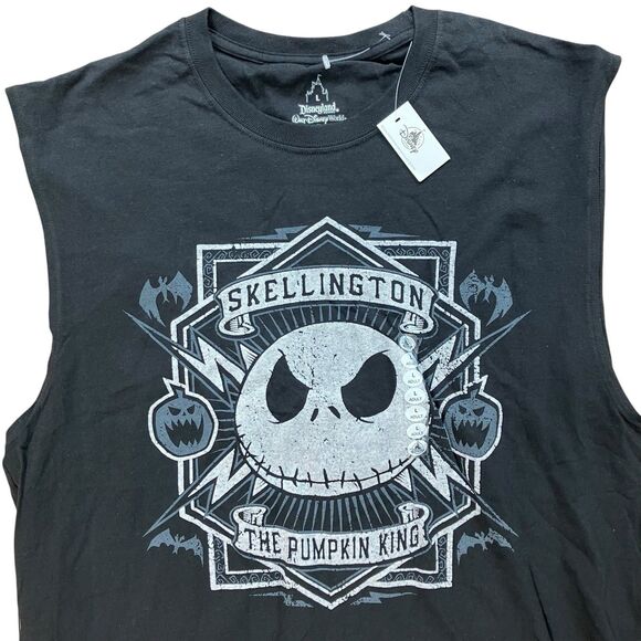 Disneyland T-Shirt Mens L Black Nightmare Before Christmas Jack Skellington - Picture 2 of 6